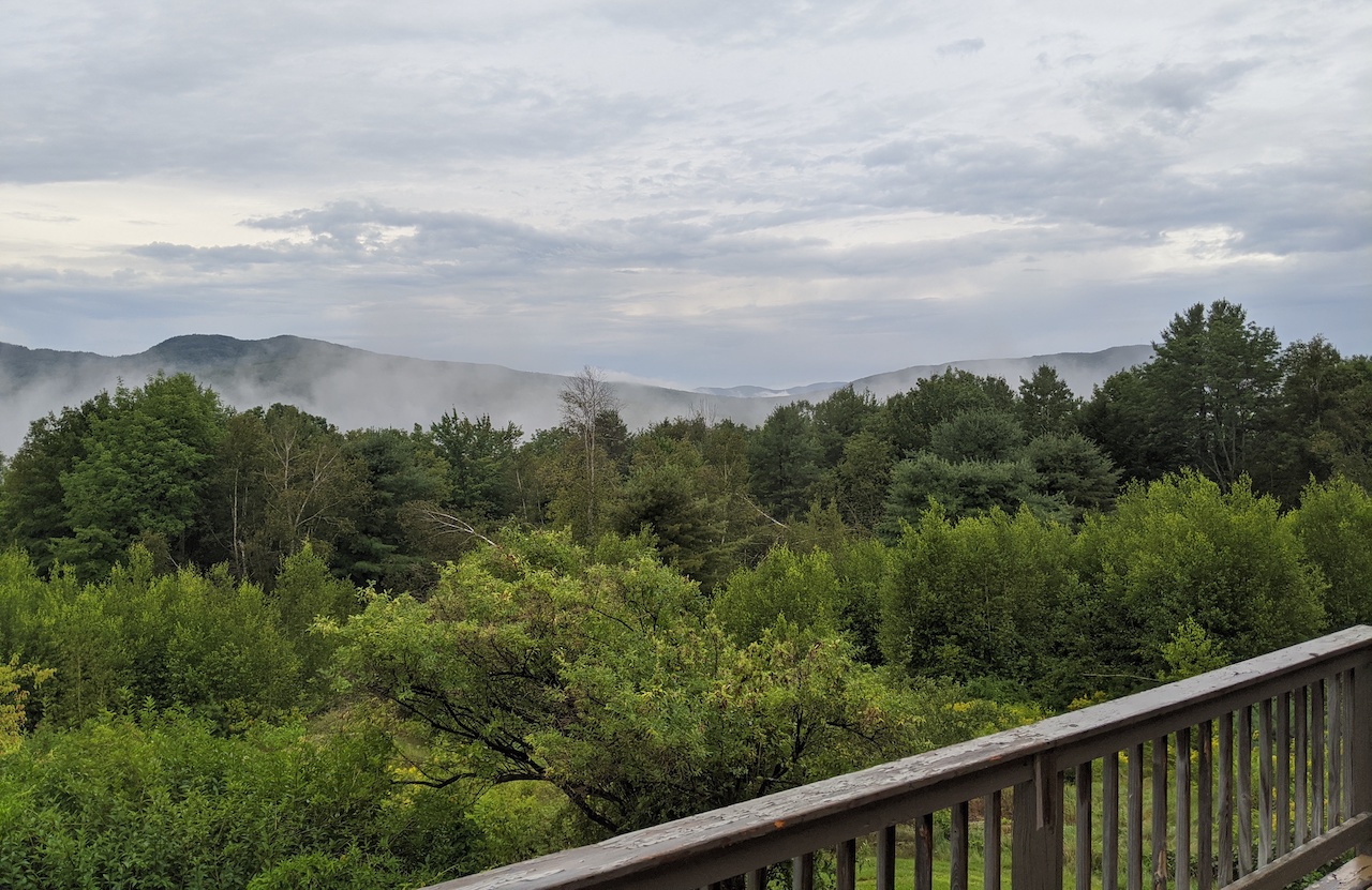 A view over the mountains